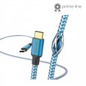 Hama Reflective USB kabelis USB 2.0 1,5 m USB C Mėlyna Hama Reflective USB kabelis USB 2.0 1,5 m USB C Mėlyna