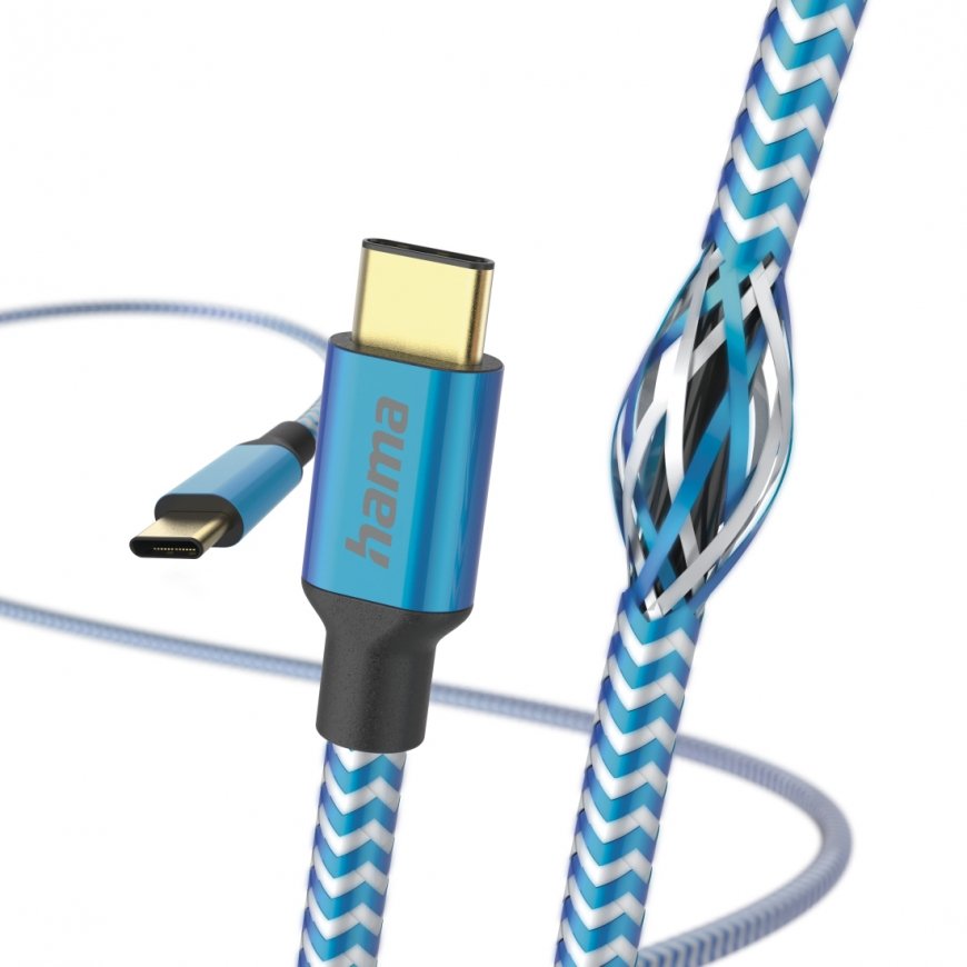 Hama Reflective USB кабель USB 2.0 1,5 m USB C Синий – 2