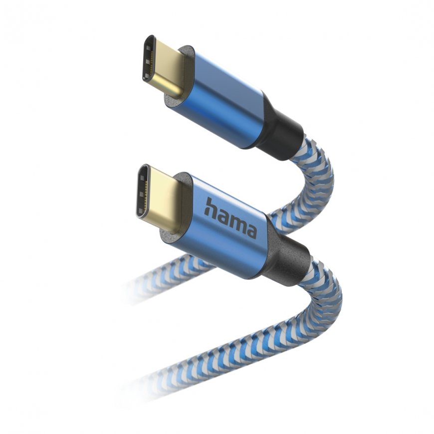 Hama Reflective USB-kaapeli USB 2.0 1,5 m USB C Sininen – 3