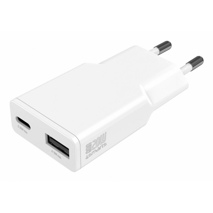 4smarts 541122 mobile device charger Smartphone, Tablet White AC Fast charging Indoor