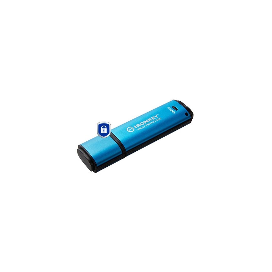 Kingston Technology IronKey Vault Privacy 50 USB-välkmälu 128 GB USB tüüp-C 3.2 Gen 1 (3.1 Gen 1) Mu – 2