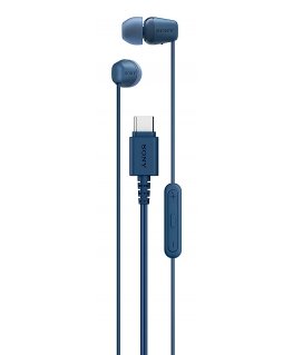 Sony IER-EX15C Laisvų rankų įranga Vielinis Įkišamos į ausį Skambučiai / muzika C tipo USB Mėlyna