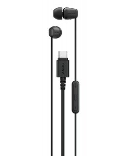 Sony IER-EX15C Austiņas Vadu Ausīs Zvani / mūzika USB Veids-C Melns