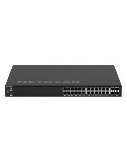 NETGEAR GSM4328-100AJS Vadīts L3 Gigabit Ethernet (10/100/1000) Power over Ethernet (PoE) 1U Melns