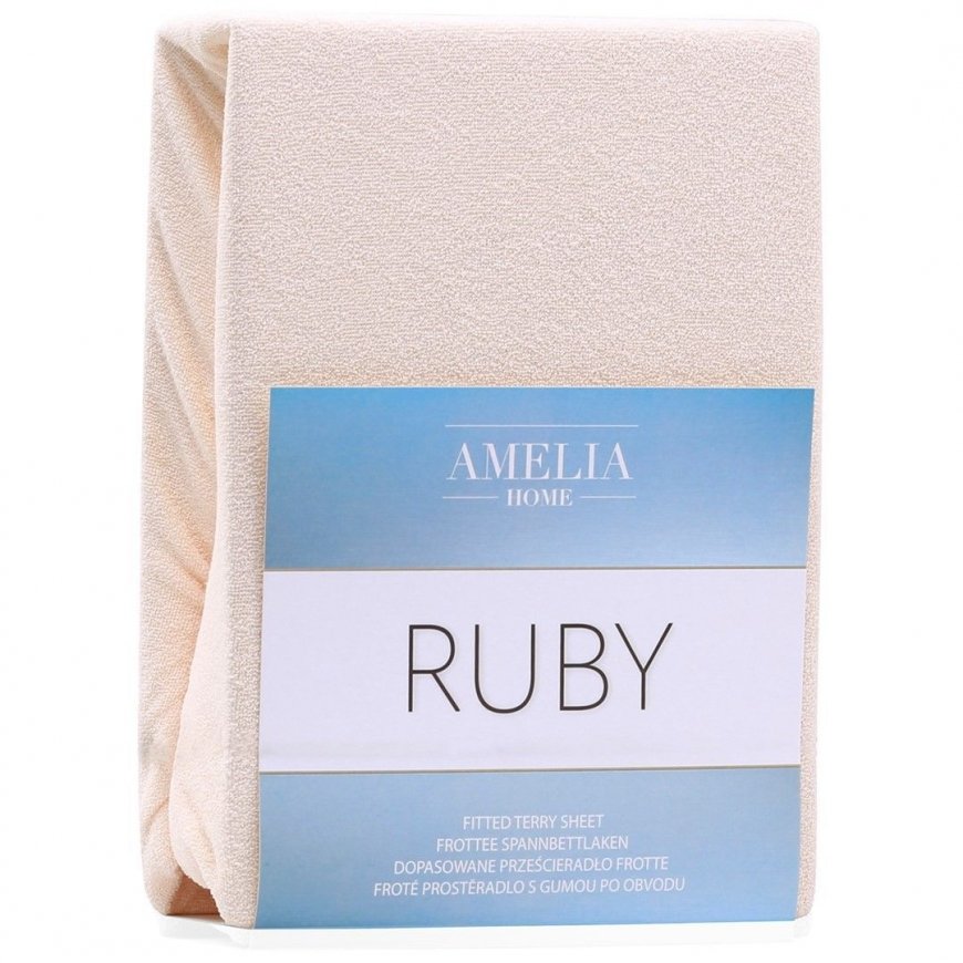 AmeliaHome Paklodē RUBY krāsa smilškrāsas stils klasiskā auduma veids - tekstils cilpiņu audums 180-200х200