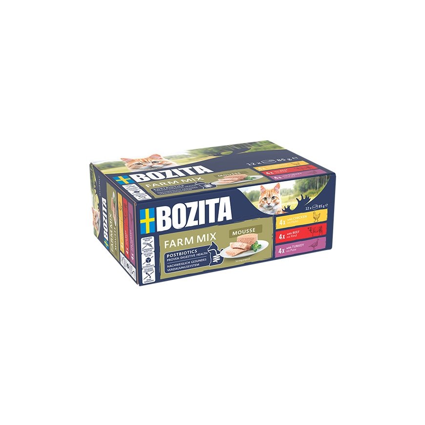 Bozita Mousse jauktā saimniecība 12x85g