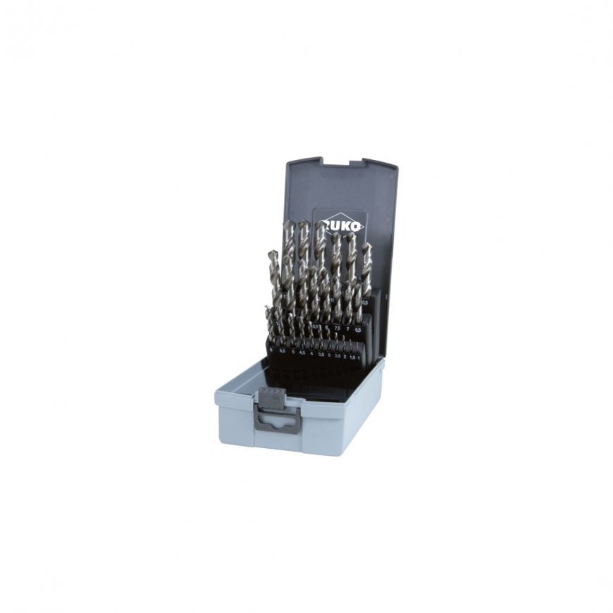 25-Piece Drill Bit Set RUKO HSS-G