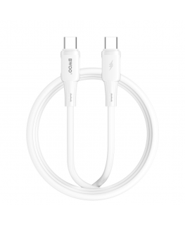 BWOO silicone cable X329CC 65W USB-C 1m white
