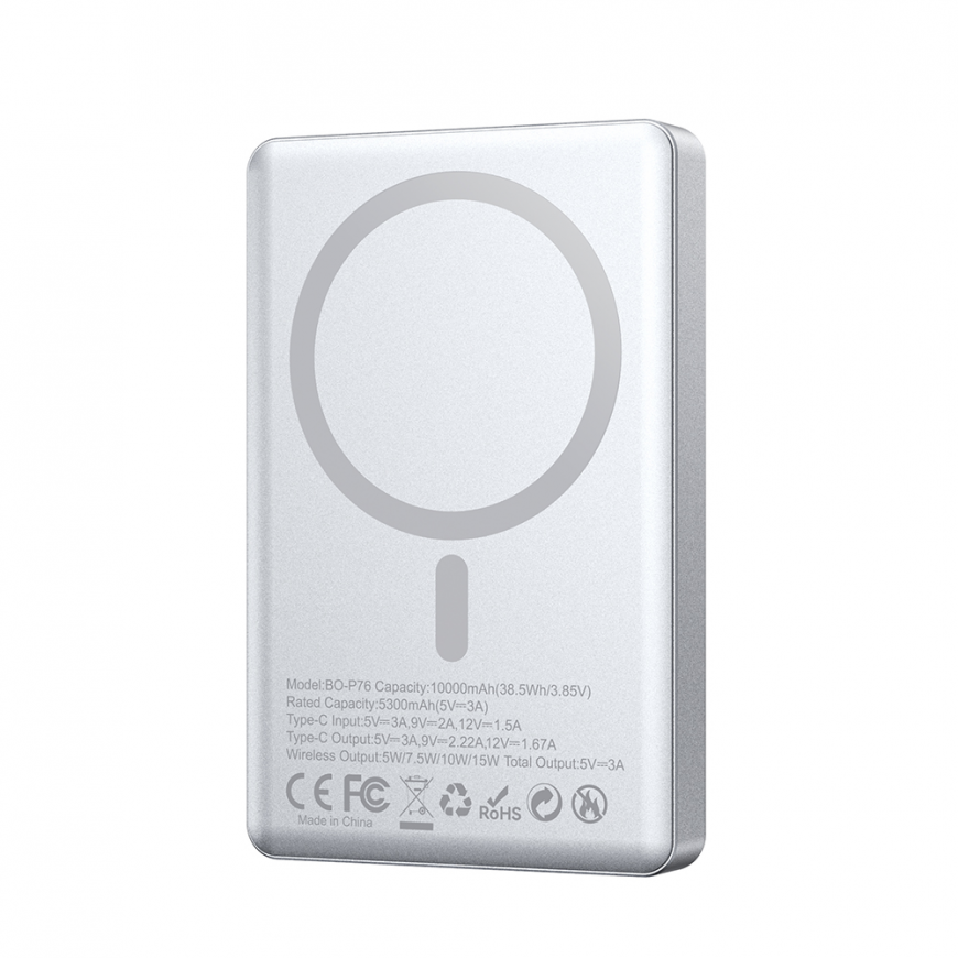 BWOO magnetic power bank P76 PD 20W 10000 mAh with digital displ – 2