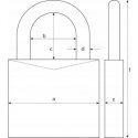 Замок ABUS 64TI/40 Titalium Замок ABUS 64TI/40 Titalium