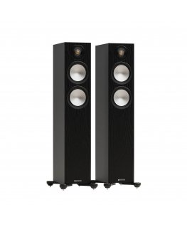 Monitor Audio Bronze 7G 300 Floorstanding Speaker Pair, Black