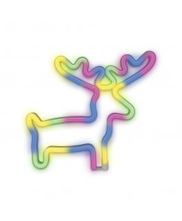 Forever Light Neon LED Light ELK multicolor Bat + USB FLNE12 Light decoration figure