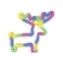 Forever Light Neon LED Light ELK multicolor Bat + USB FLNE12 Dekoratīvā gaismas figūra Forever Light Neon LED Light ELK multicolor Bat + USB FLNE12 Dekoratīvā gaismas figūra