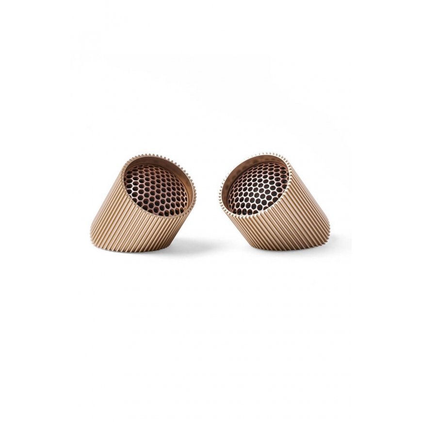 Lexon „Ray“ garsiakalbju magnētiskais „Bluetooth“ garsiakalbu komplekts, spilgti zeltīts, LA132VG3