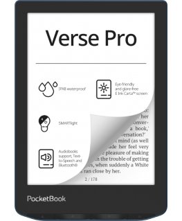 PocketBook Verse Pro e-grāmatu lasītājs Skārienjūtīgais ekrāns 16 GB Wi-Fi Melns, Zils