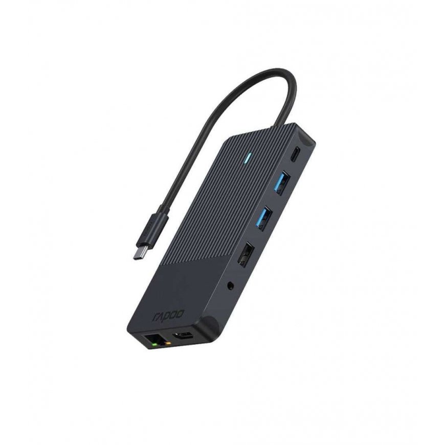 Rapoo UCM-2006 interface cards/adapter 3.5 mm, DisplayPort, HDMI, RJ-45, USB 3.2 Gen 1 (3.1 Gen 1),