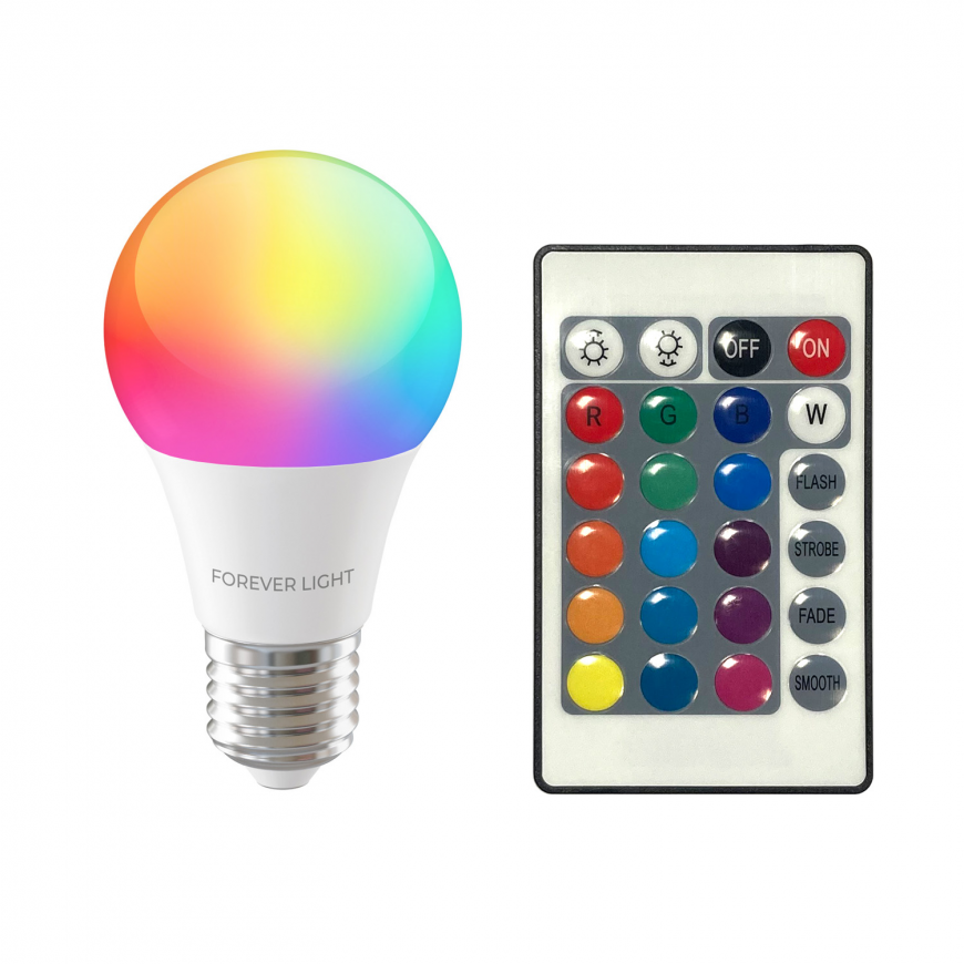Forever Light LED Bulb RGB E27 A60 8W 850lm 4000K class F