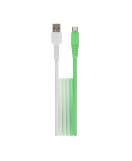 Setty cable USB - USB-C 1,5 m 3A KGA-C-1.5320 mint-white gradien
