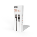 Setty cable USB-C - USB-C 100W 1,0 m KSL-02 black JO Setty cable USB-C - USB-C 100W 1,0 m KSL-02 black JO