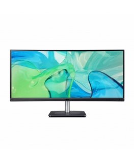 Acer CB343CUR монитор для ПК 86,4 cm (34") 3440 x 1440 пикселей UltraWide Quad HD LED Черный, Серебристый