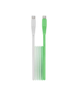 Setty cable USB-C - USB-C 1,5 m 3A KGC-C-1.5320 mint-white gradi