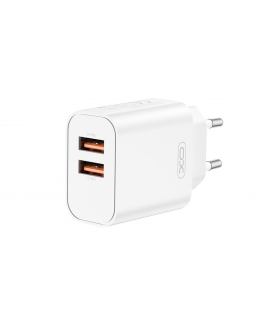 XO wall charger CE34 2x USB 2,4A white
