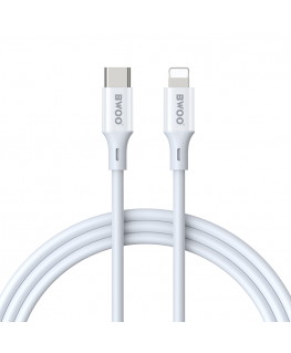 BWOO Cable USB-C - Lightning 2m 27W ABS + TPE white