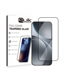 Quik Accessories Full Cover Tempered Glass Aizsargstikls Priekš Oppo Find X9 Pro