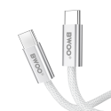 BWOO 240W braided cable USB-C - USB-C BO-X317C-C 1m white BWOO 240W braided cable USB-C - USB-C BO-X317C-C 1m white