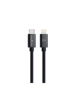 Maxlife MXUC-12 cable USB-C - Lightning 2,0 m 27W black