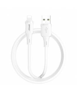 BWOO 3A silicone cable X329L USB-C - Lightning 3A 1m white