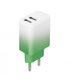 Setty charger 2x USB 18W LSIG-AA-20 mint-white gradient