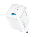 BWOO GaN wall charger CDA224 QC 70W 1 x USB 1 x USB-C, white BWOO GaN wall charger CDA224 QC 70W 1 x USB 1 x USB-C, white