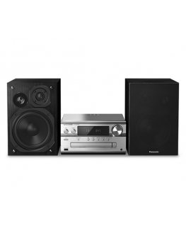 Panasonic SC-PMX94EG-S garso kolonėlių komplektas namams Namų garso mikro sistema 120 W Juoda, Sidabras
