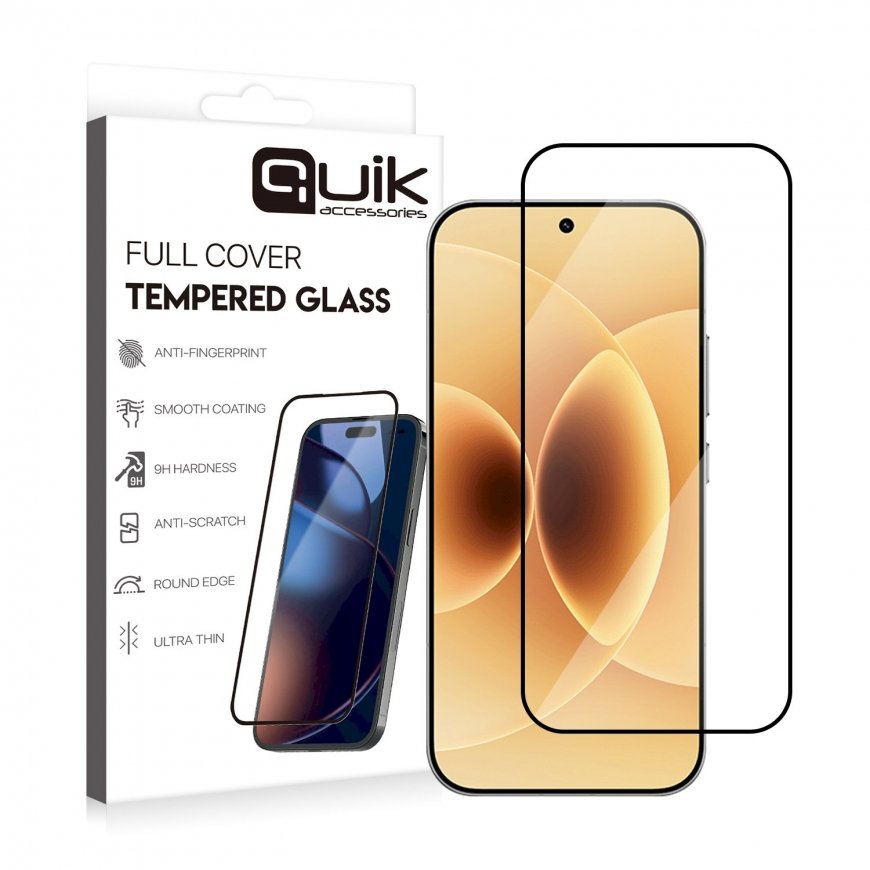 Quik Accessories Full Cover Tempered Glass