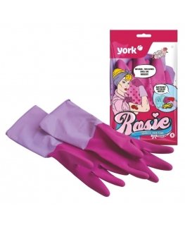 York Rosie Aromatizēti Gumijas Cimdi Pink Size M
