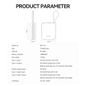 BWOO power bank P74 22.5W 10000 mAh with 2 built-in cables 1 x U BWOO power bank P74 22.5W 10000 mAh with 2 built-in cables 1 x U