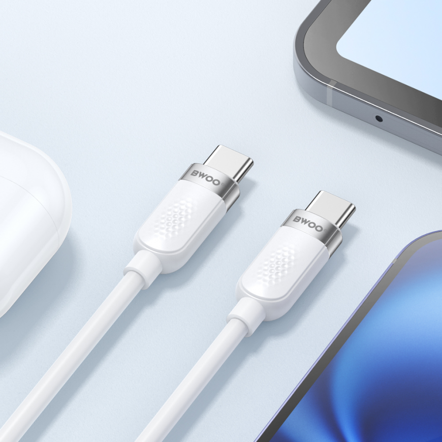 BWOO 100W cable USB-C - USB-C 1m white – 4