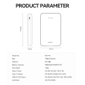 BWOO power bank P72 QC 22.5W PD 20W 5000 mAh with 2 x USB-A port BWOO power bank P72 QC 22.5W PD 20W 5000 mAh with 2 x USB-A port