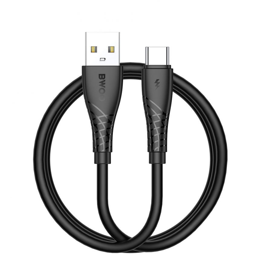 BWOO Cable USB - USB-C 1m 27W 3A Black BO-X318C