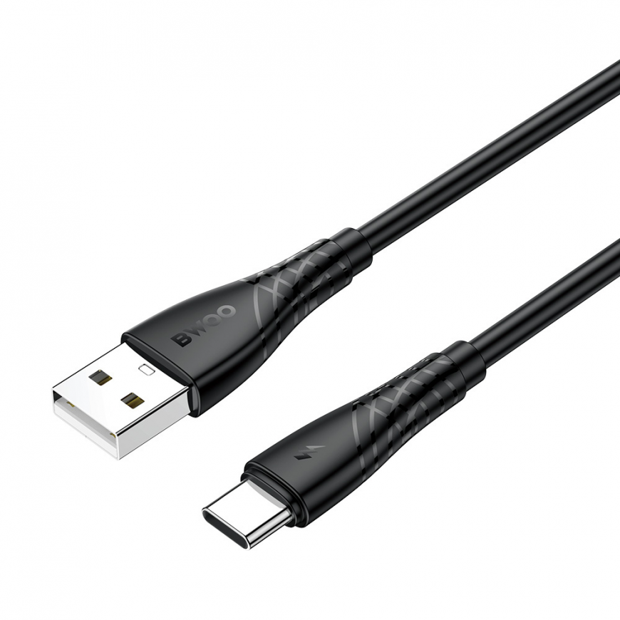BWOO Cable USB - USB-C 1m 27W 3A Black BO-X318C – 2