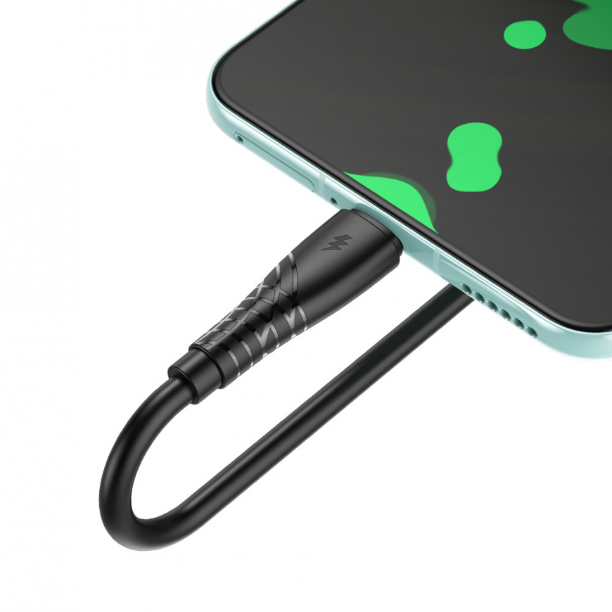 BWOO Cable USB - USB-C 1m 27W 3A Black BO-X318C – 3