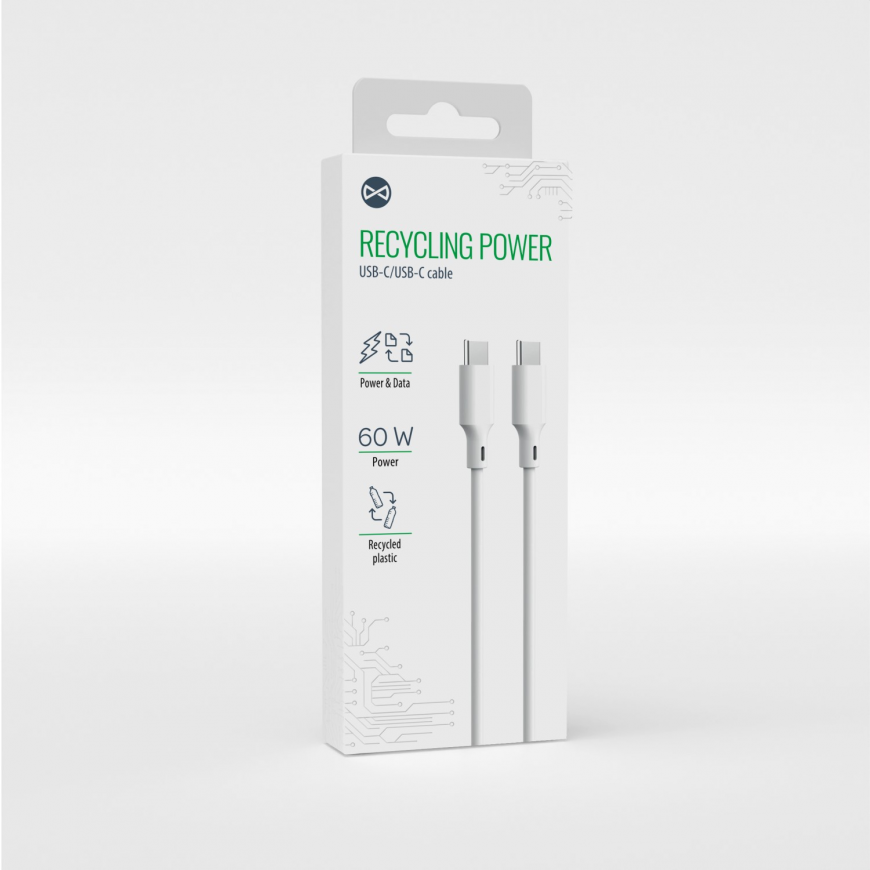 Forever recycling cable USB-C - Lightning 1,5m 3A KR12-CL-00 wh – 4