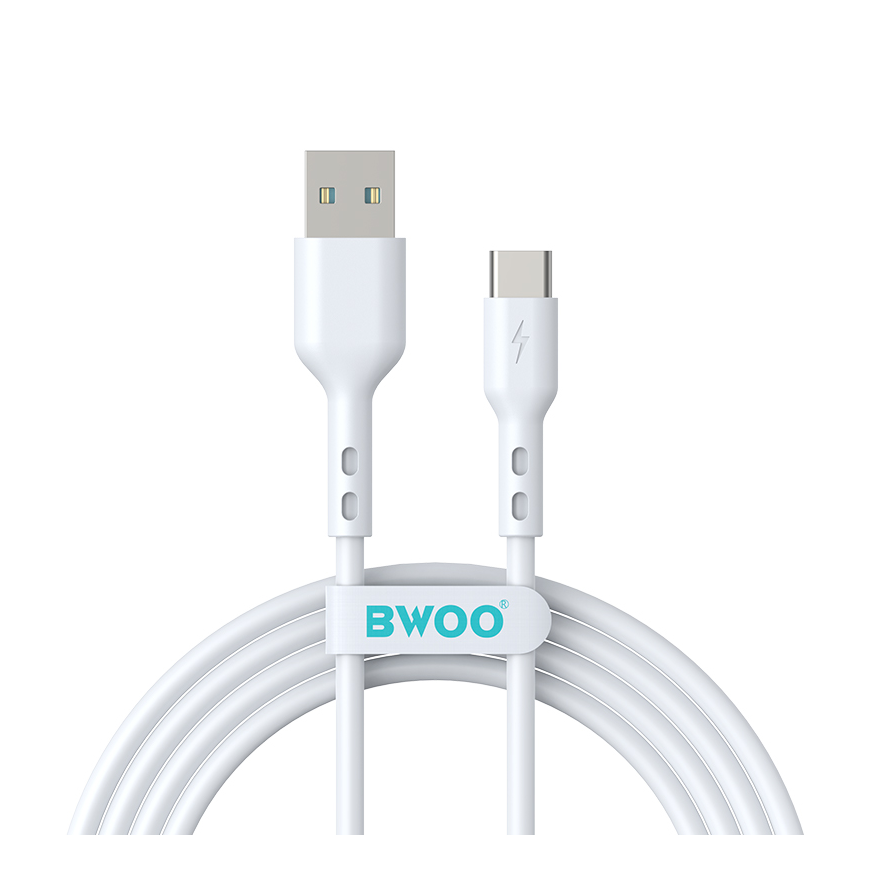BWOO Cable USB - USB-C 2m 3A white