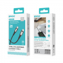 BWOO Braided Cable USB-C - Lightning 3m 30W black BWOO Braided Cable USB-C - Lightning 3m 30W black