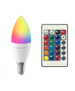 Forever Light LED Bulb RGB E14 C37 5W 500lm 4000K class F
