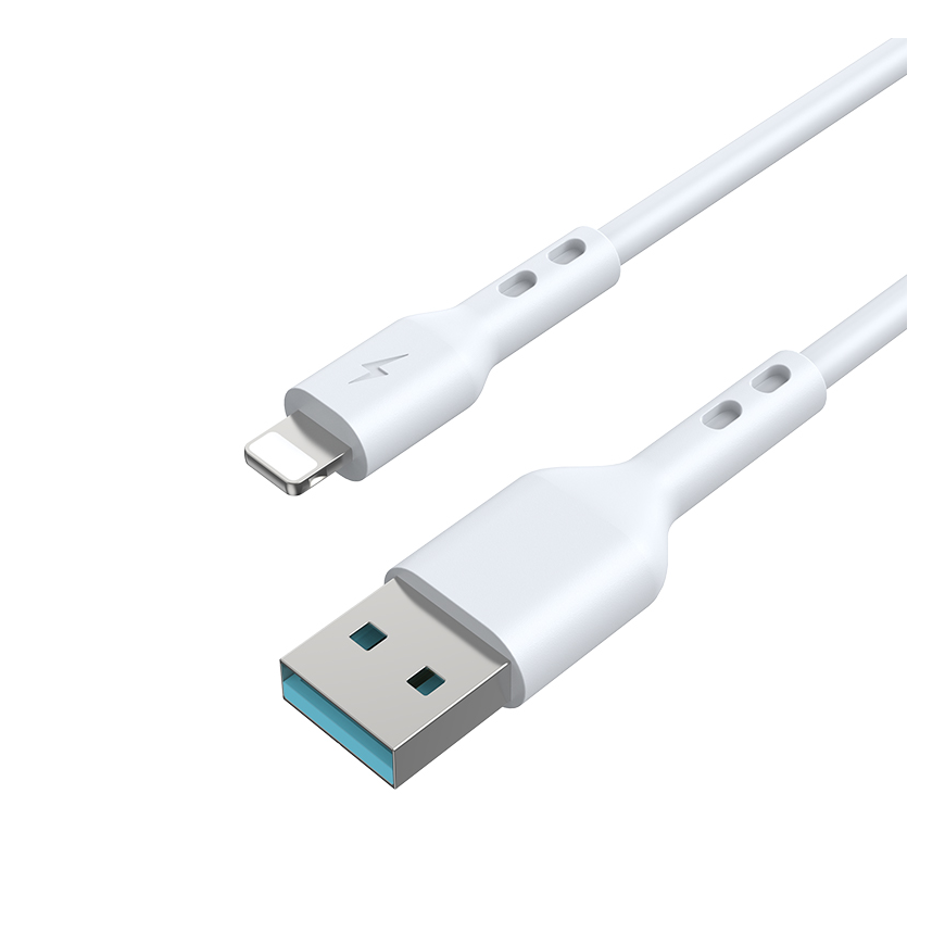 BWOO Cable USB - Lightning 2m 3A white – 3