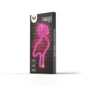 Forever Light Neon LED Light Flamingo pink Bat + USB FLNE18 Dekoratīvā gaismas figūra