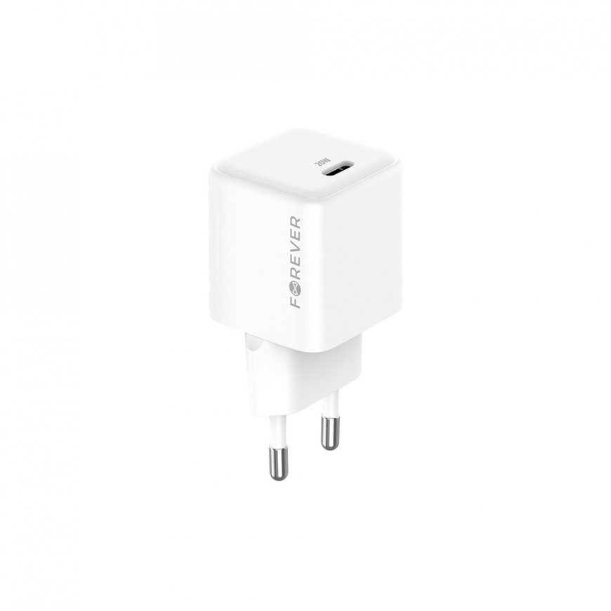 Forever TC-08-20C GaN PD QC charger 1x USB-C 20W white – 2
