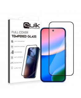 Quik Accessories Full Cover Tempered Glass Aizsargstikls Priekš Google Pixel 10